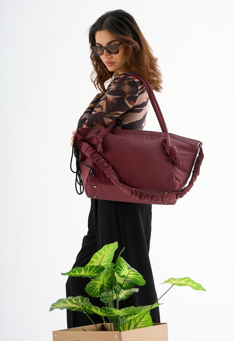Zuri Via Tote - Burgundy - Image 1